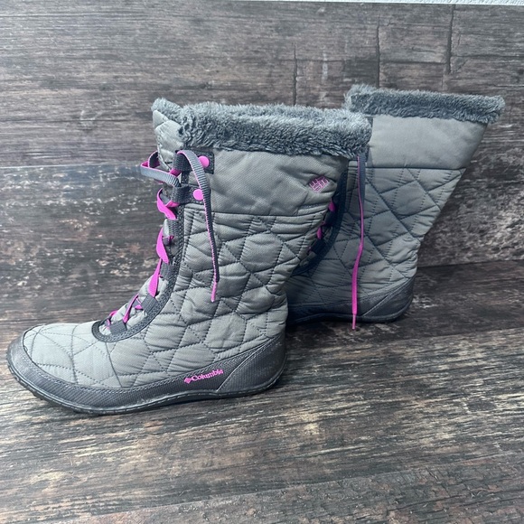 Columbia Gray Winter Boots with Insulated Material Womens 7 - Picture 2 of 6